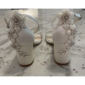 Belle Belle Fabiola Sz 8 Wedding Shoes Silk Bridesmaid Bride Elegant Guest FLAWS